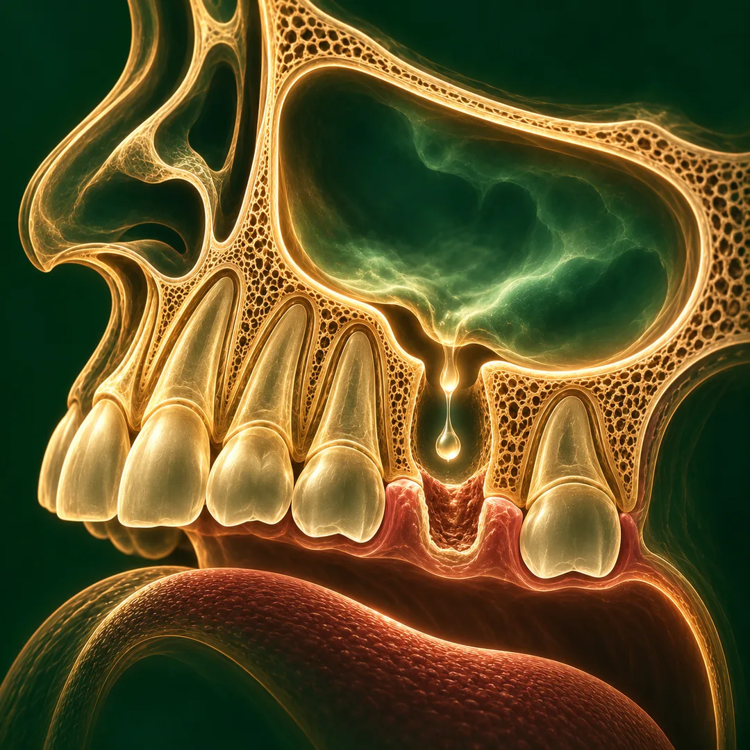 Assessment of an oroantral communication after an upper tooth extraction, maxillofacial surgeon in Cancún